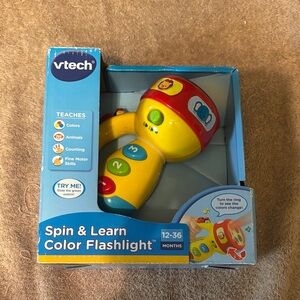 VTech Spin & Learn Flashlight - Yellow and Blue